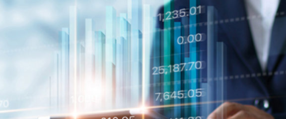 a man swiping a tablet device